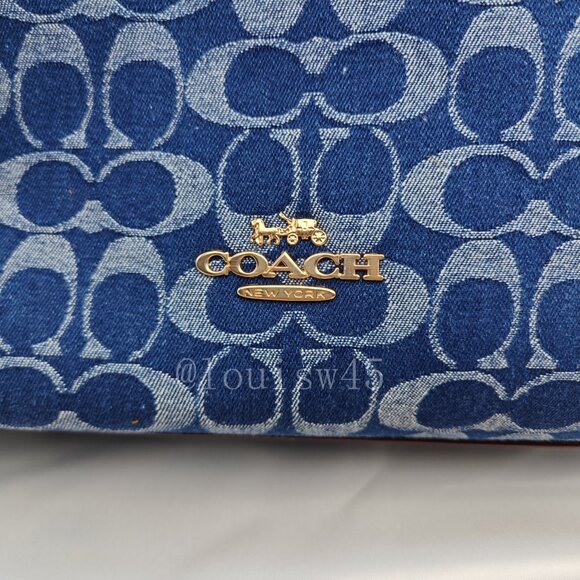 Coach Laurel Shoulder Bag Denim - Picture 12 of 12